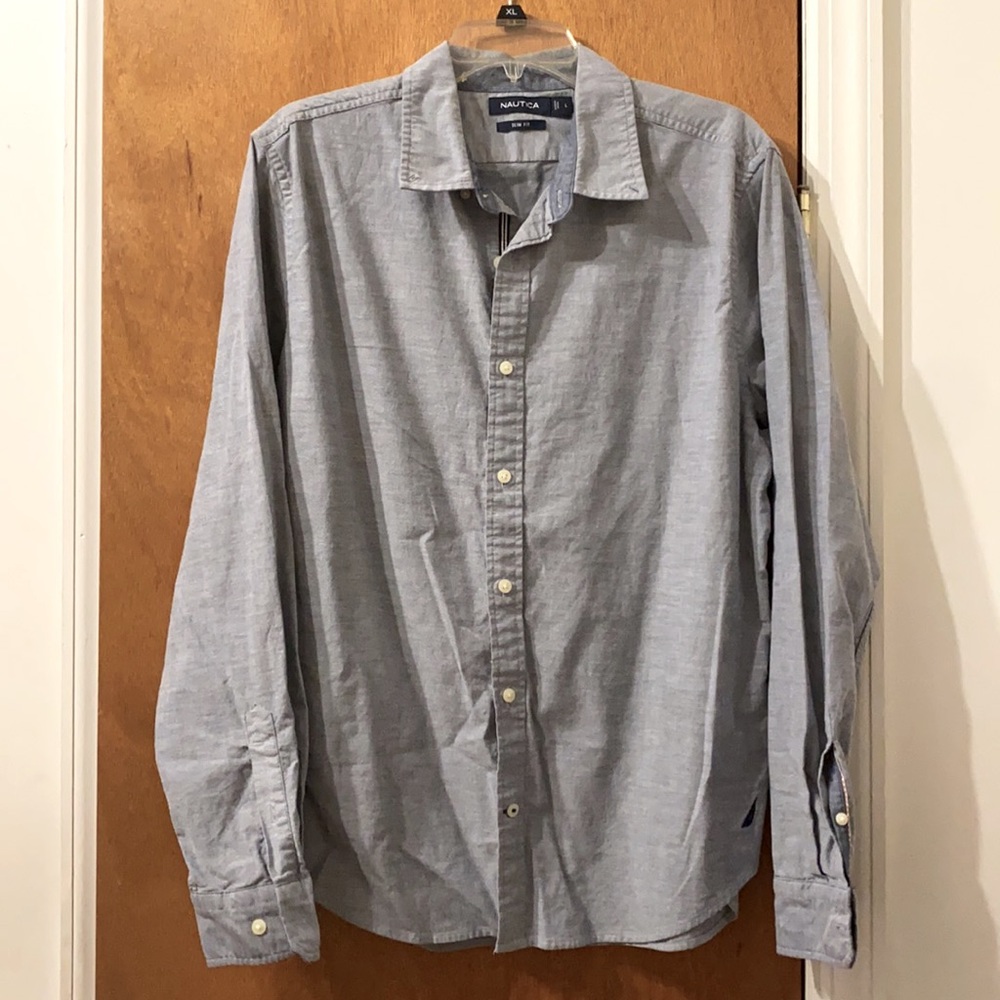 Nautica Men’s Navy Button Down Shirt